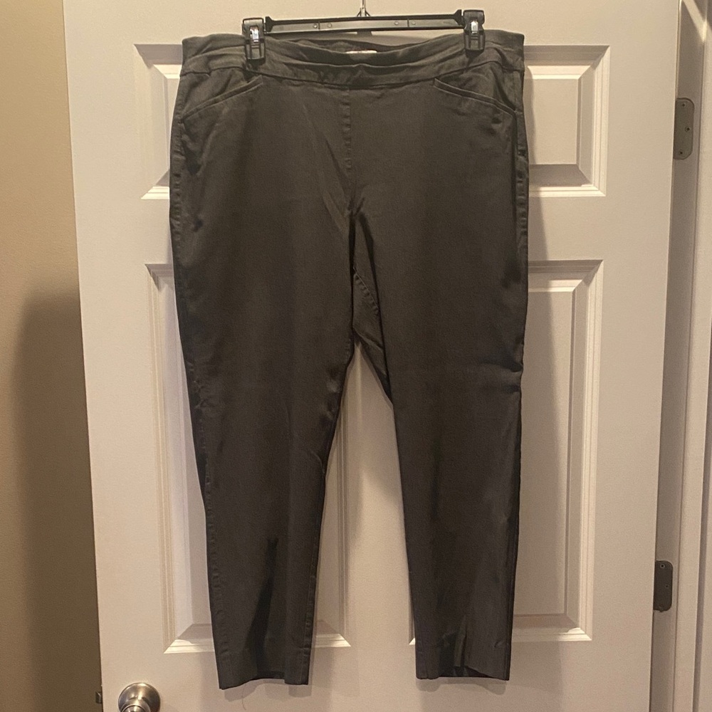 Talbots Dark Gray Plus Size Trousers